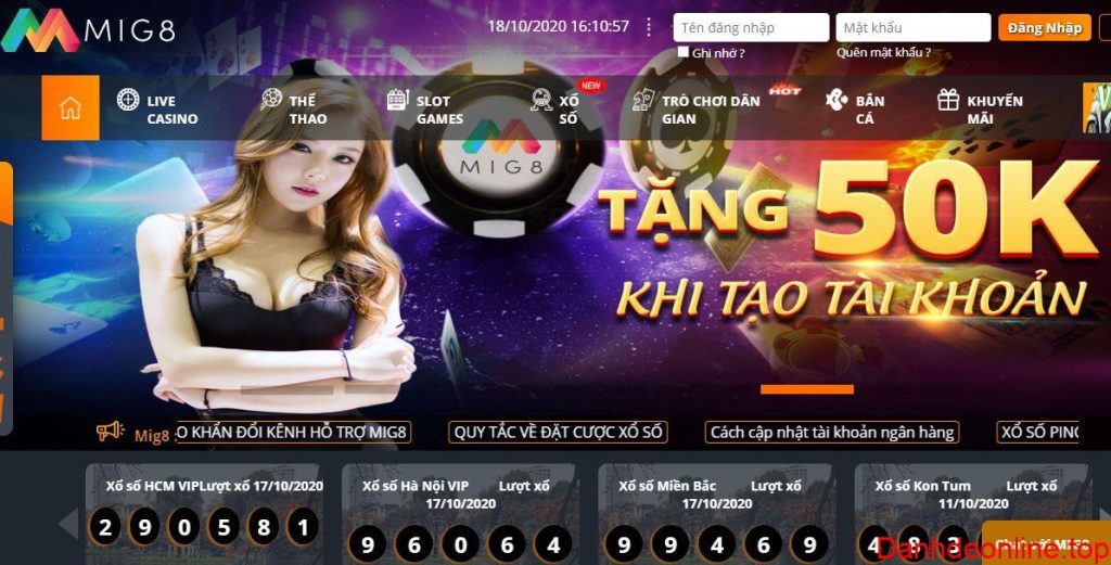 Cách đăng ký/đăng nhập nhà cái Mig8