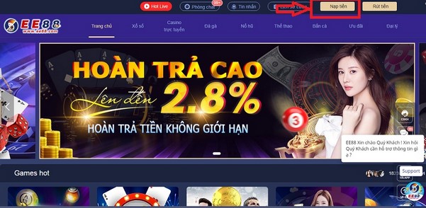 Cách đăng ký/đăng nhập nhà cái EE88