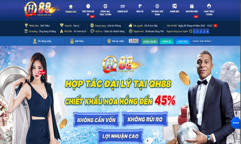 Cách đăng ký/đăng nhập nhà cái QH88